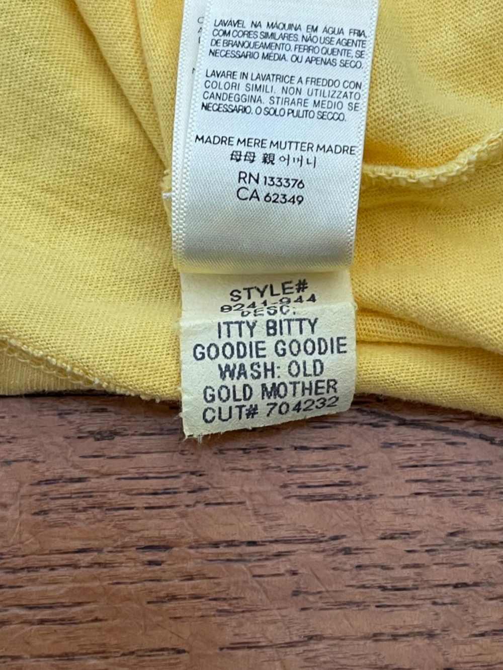 MOTHER Itty Bitty Goodie Goodie Tee NWT - Picture 11 of 13